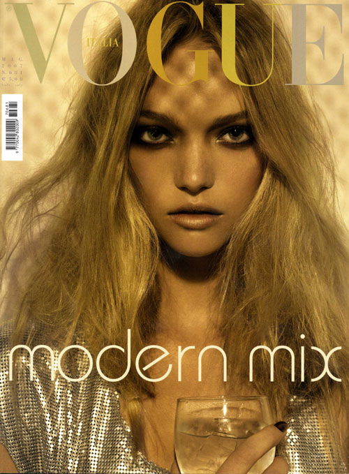 Today's scoop is model actress Gemma Ward on the cover of the new Italian
