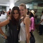 Julia Stegner, after a long day of shooting at Milk, still looks so fresh and gorgeous. With the lovely Laura from Women.