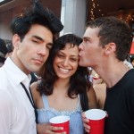 Keegan gives us the editorial stare while his agent Jasmine/CXA gets bussed by hubby Paul Maffei