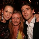 The enchanting Elettra Wiedemann (the other host) with IMG agent Lisa and James Marshall