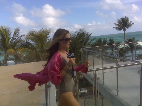 Angel Alessandra kicks off the fabulous VS extravaganza (pic: Richard)