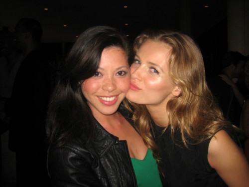 How cute are Vivien from DNA and her model Edita? (pic: Fred)