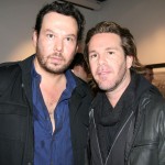 Curator of the exhibit and Dactyl Foundation owner Neil Grayson with Scott