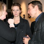 Jeff Koons listens intently