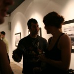 Jeremy Kost and Helena converse.