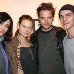 Gorgeous friends; Barbara Garcia, Behati Prinsloo, Jamie Strachan and Vincent LaCrocq