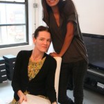 With casting director, Anita Bitton (Establishment) at Behnaz Sarafpour