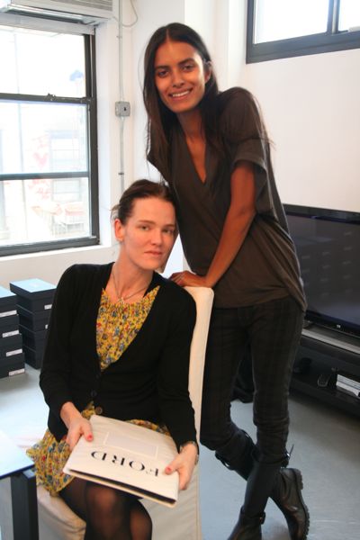 With casting director, Anita Bitton (Establishment) at Behnaz Sarafpour