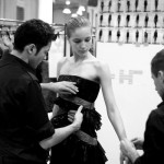 At a fitting at Ungaro