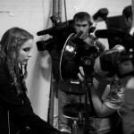 Backstage in hair