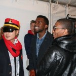 Backstage at Y3, the omnipresent Mr West