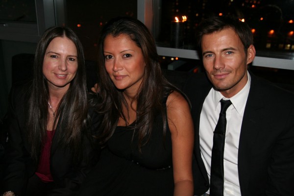 Wilhelmina agent Lorri Shackelford with Alex Lundqvist and Alex's wife Kaytt