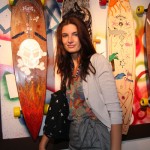 Former MOTW beauty, Ava with her skull & crossbones board