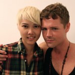 Casting director Daniel Peddle and Mey Bun give it to the camera