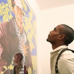 Ibrahim Baaith check's out one of Wiley's images.