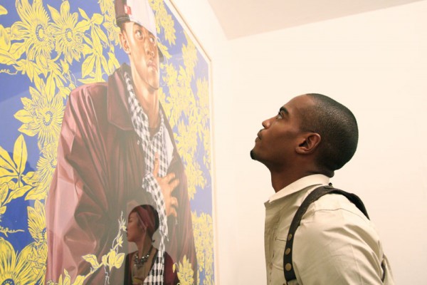 Ibrahim Baaith check's out one of Wiley's images.