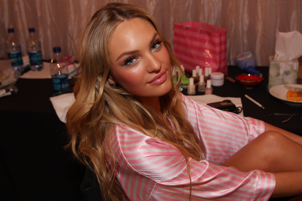 Candice Swanepoel poses for us