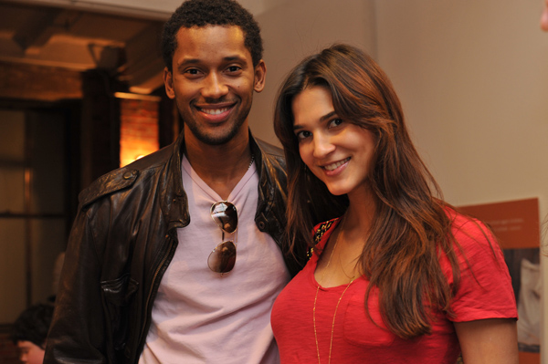Models Anderson Noel and Teresa Lourenco are expecting their little girl in June