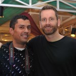 Photographer Craig Altamira with Marilyn's Chris Gay