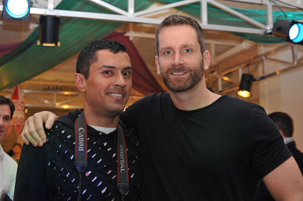 Photographer Craig Altamira with Marilyn's Chris Gay