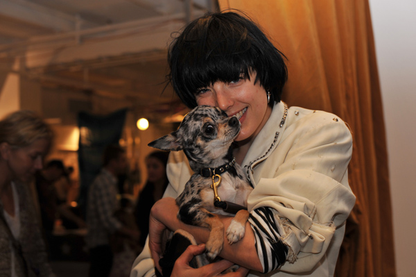 Agyness Deyn and her little baby