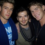 New face Justin Hopwood (left) Ryan Daharsh (right) and friend