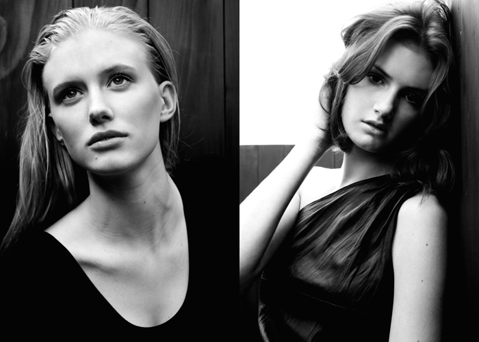 Elite Model Look UK finalists Emma Weaver and Florence Waller-Carr