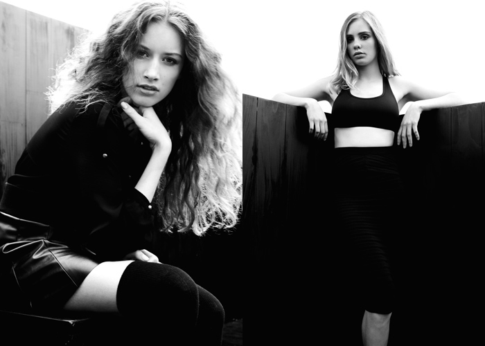 Elite Model Look UK finalists Jessica Oversier and Lois Clapcott