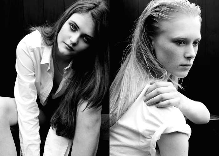 Elite Model Look UK finalists Olivia Harte and Olivia Smith