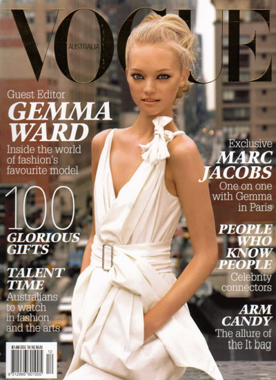 Gemma Ward IMG Ph Australian Vogue December 2005 courtesy of IMG