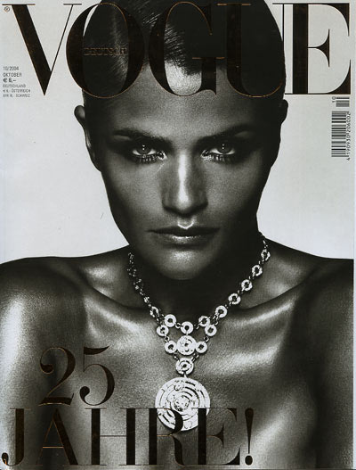 helena christensen. Helena Christensen/Marilyn on the Vogue Germany Oct 2004 cover