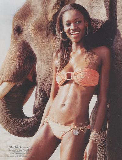 Oluchi Onweagba Sexiest Swimsuit Models