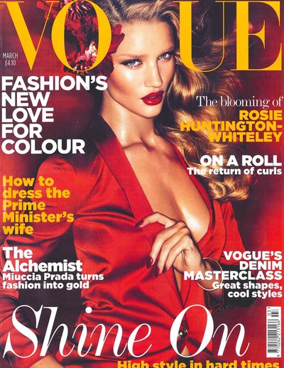 Rosie Huntington Whiteley - Photo: British Vogue March 2011