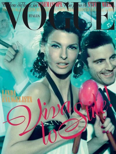 Linda Evangelista - Ph: Steven Meisel for Vogue Italia May 2012 Cover